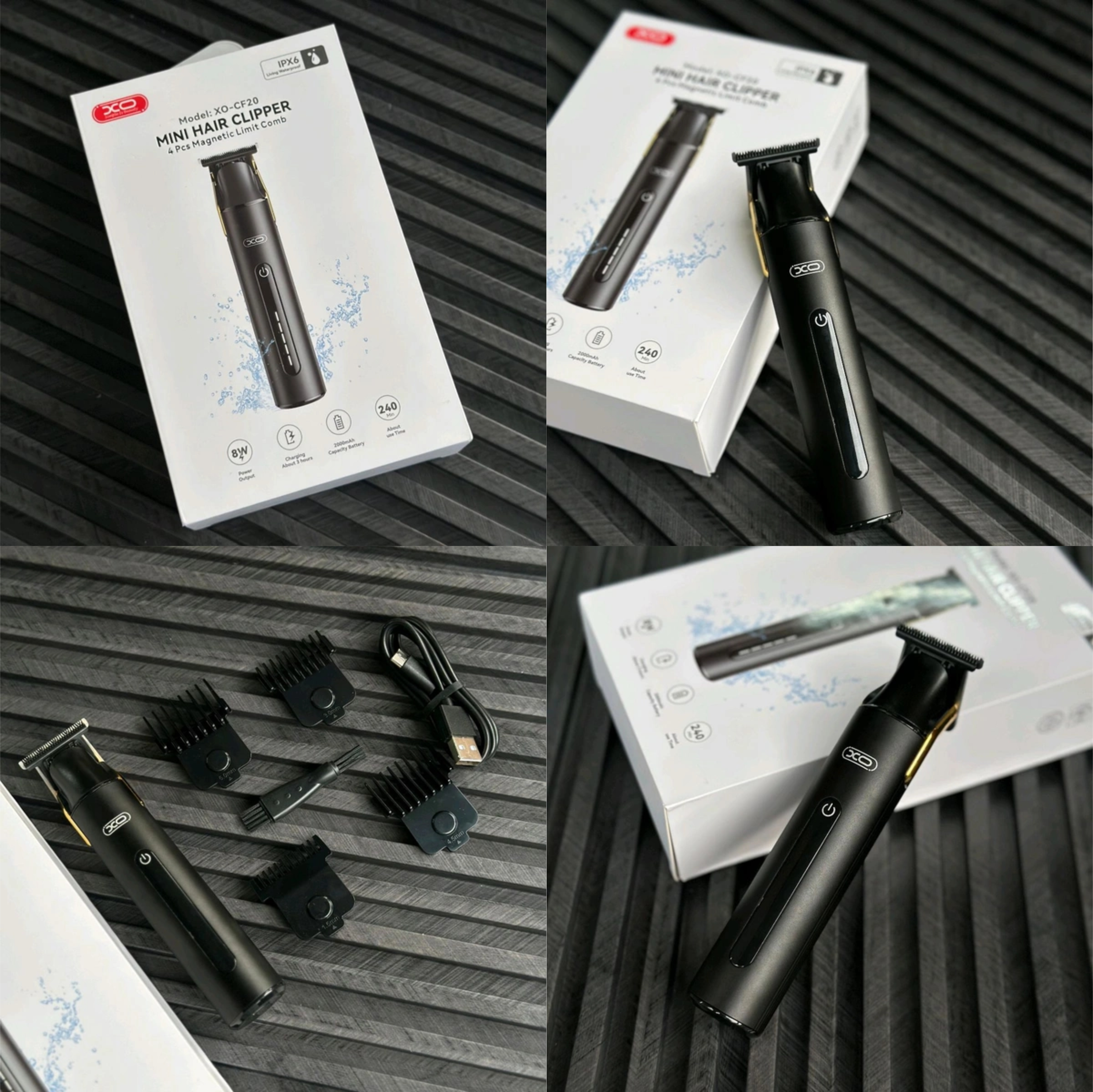 CORTADORA DE CABLELLO Y BARBA XO-CF20 DIGITAL INTELIGENTE  CORTAPELO